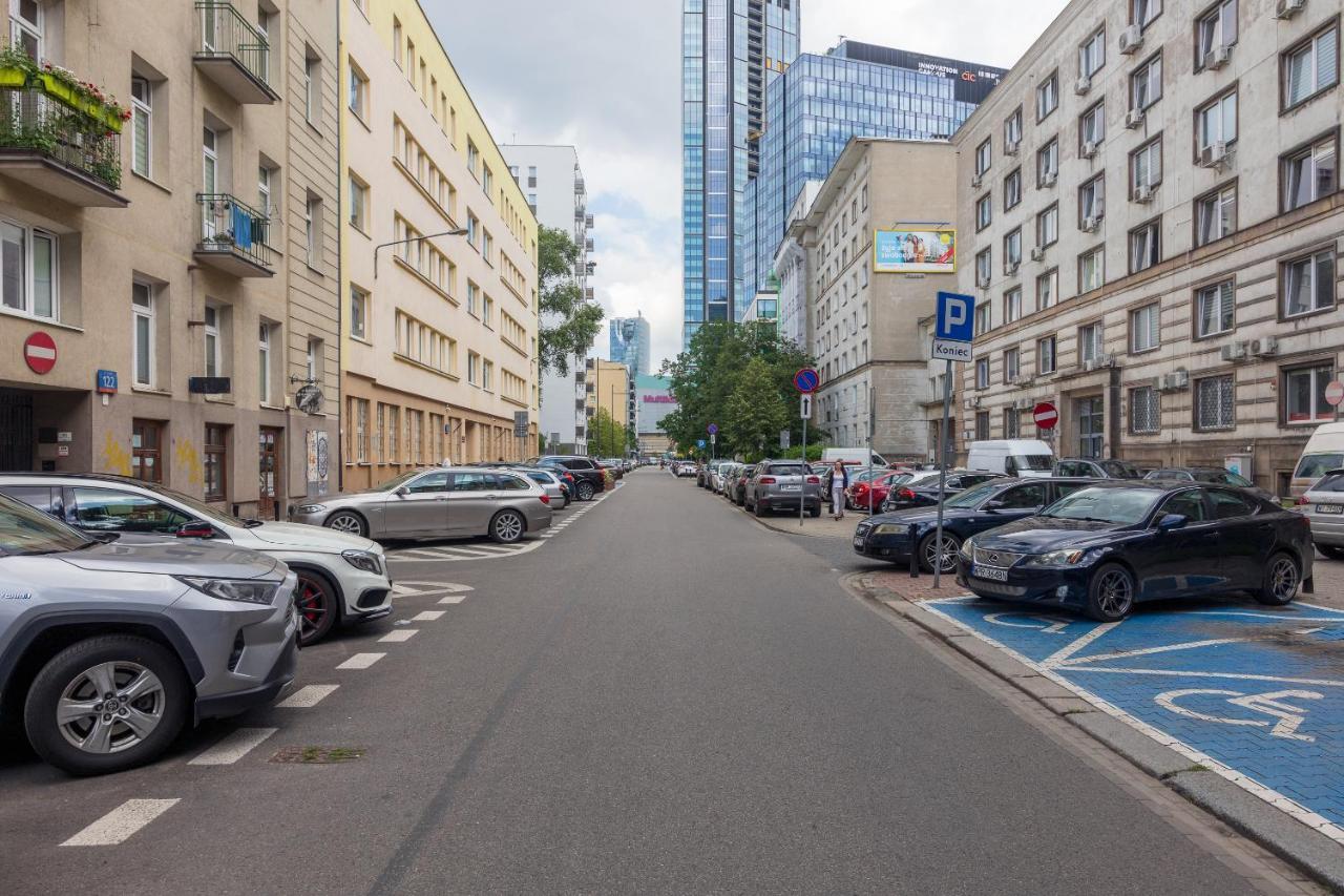 Ferienwohnung Chmielna City View Studio Warschau Exterior foto